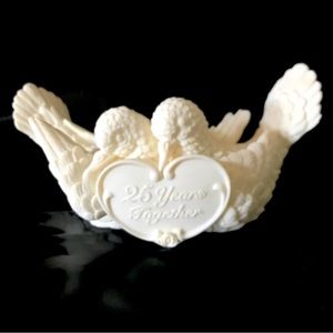 Roman, Inc. Millenium 25th Anniversary White Doves Gift Idea Figurine 48984